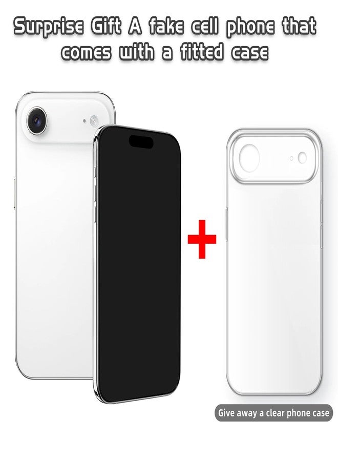 Faawxlo Fake Phone Dummy PropPhone, BlackScreen Decoy PhonePear PhoneNon-Working Phone17Air 17Pro Max, DisplayPhone Look Like Real Phonepro max17 (17Air,White,Black Screen) Prop Mobile Phone - Image 4